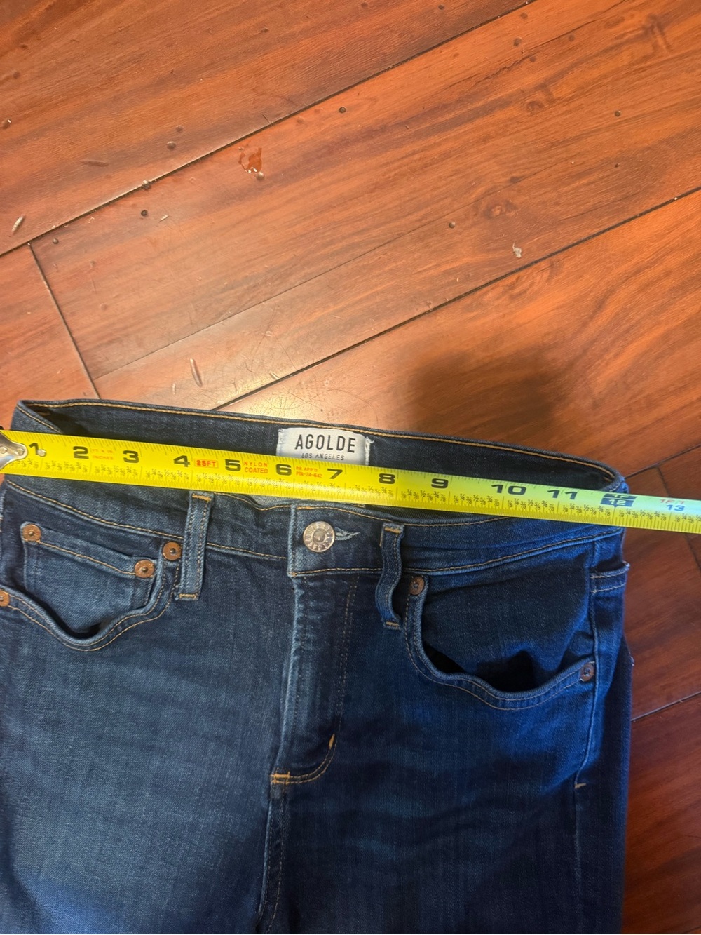 Agolde Indigo Slim High-Rise Skinny Jeans - Picture 2 of 10